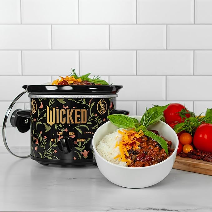 Uncanny Brands Wicked 2qt Slow Cooker - Small Kitchen Appliance
