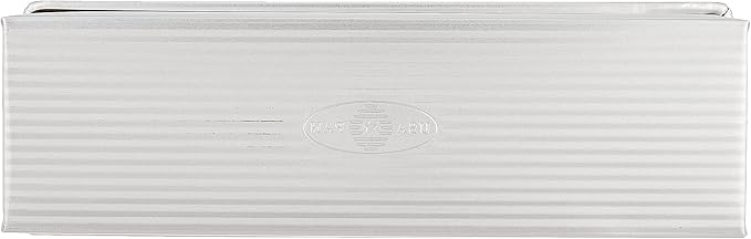 USA Pan Bakeware Pullman Loaf Pan with Cover,13 x 4 inch,Nonstick & Quick Release Coating,Made in the USA from Aluminized Steel,(Pack of 3)