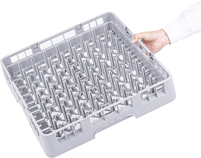 Restaurantware-Clean Tek Professional Peg Rack, 1 Heavy Duty Tray Rack for Dishwashing - Durable, Long-Lasting, Gray Polypropylene Dish Rack, All Purpose, Ideal for Plates, Trays, and Bowls