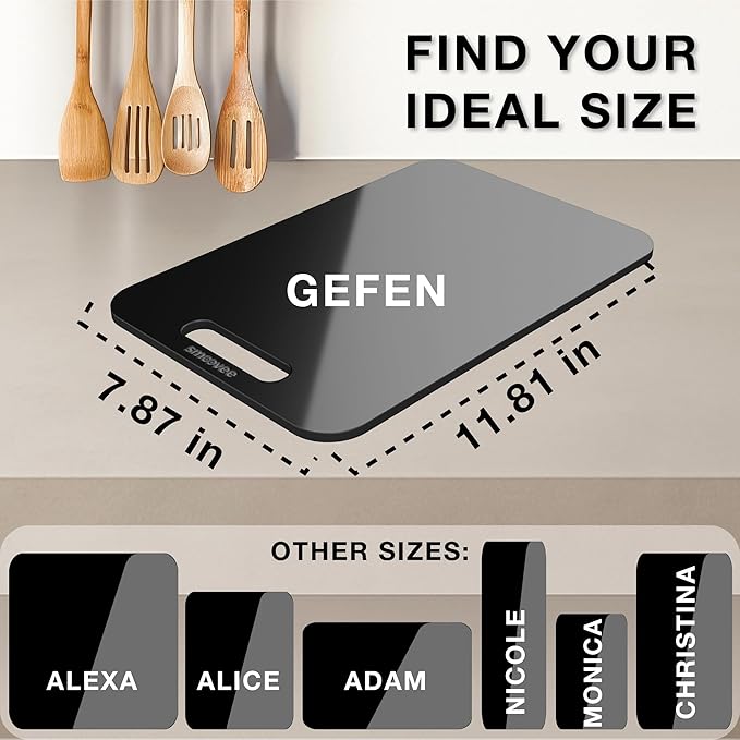 Smoovee - Sliding Surface - Gefen White 11.81 x 7.87 inch, Appliance Rolling Tray for Kitchen Appliances – 360° Wheels, Stainless Steel Hubs, Easy‑Clean Durable Tray