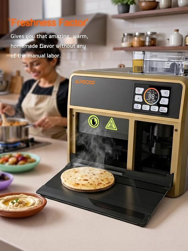Fully Roti Maker, Automatic Chapati Maker,Roti & Chapati Maker, With 3 Temperature Settings, ElectricMachine for Chapati/Paratha/Tortilla/Thin Pancakes/Crepes