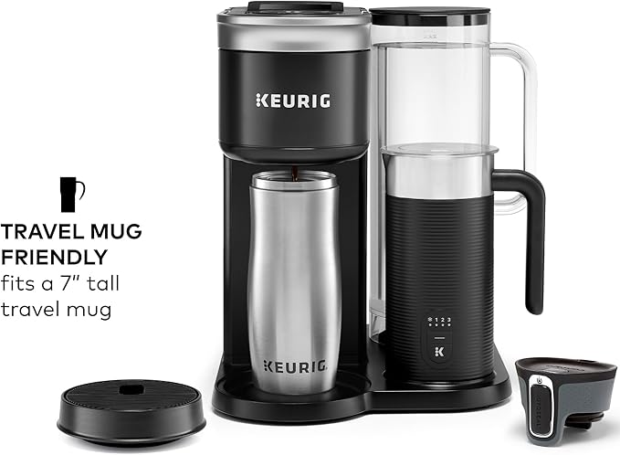 Keurig K-Cafe Essentials Single Serve K-Cup Pod Coffee Maker, Black