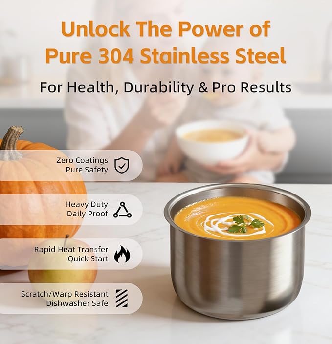 Fullwill Dual-Pot Electric Pressure Cooker, 12-in-1 Multi-Cooker with 6QT Stainless Steel & 5QT Ceramic Pot, for Pressure Cook, Slow Cook, Yogurt & More