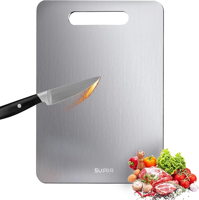 Cutting Boards For Kitchen,Easy to clean, Double-sided food-grade Cutting Board For Cutting Meats, Fruits、Vegetables (13 * 9)