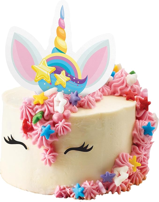 Goliath Tasty Tinies Bake Shop | Unicorn Bakery Party Pack | Red Velvet Cake Mix & Cream Cheese Flavor Frosting | Mix, Bake & Decorate 6 Real Mini Cakes | Includes Mini Tools & Ingredients | Ages 6+