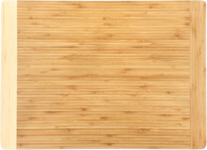 BambooMN Universal Premium Pull Out Cutting Boards - Under Counter Replacement - Designed To Fit Standard Slots - Heavy Duty Kitchen Board with Juice Groove - 22" x 16" x 0.75" - 2 Pieces