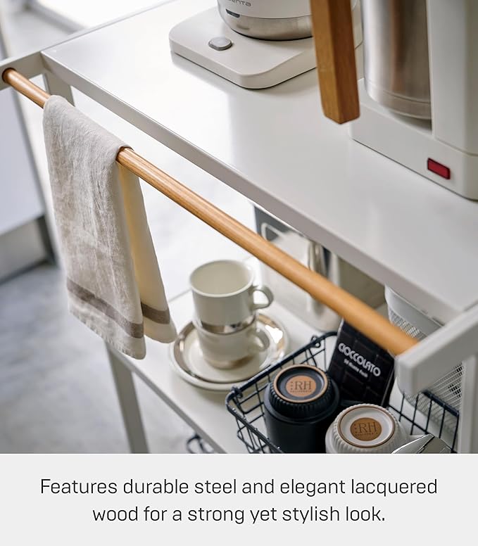 YAMAZAKI Home Tower Kitchen Appliance Storage Rack Metal Shelving Unit - Standing Organizer Heavy Duty Shelves, 35" - Steel
