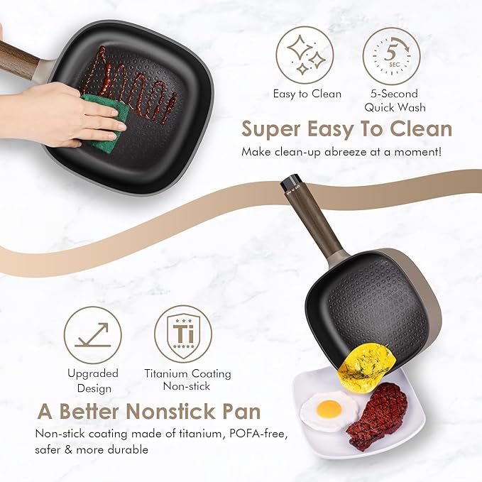 2L Hot Pot Electric with Steamer, Portable Electric Pot with Upgrade Titanium Nonstick Coating for Dorm, Office, Travel, Multi Cooker Pot for Ramen, Soup, Oatmeal (Tongs Included)