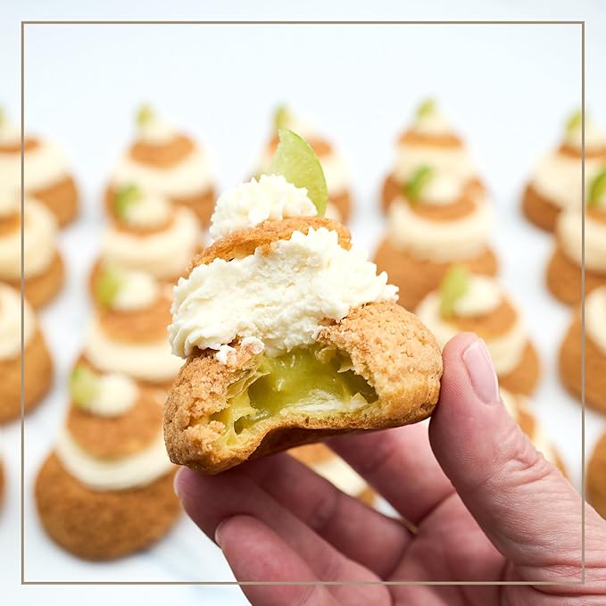 Crumble Crate - Key Lime Pie Choux au Craquelin DIY Baking Set/Kit | All pre-measured ingredients and essential baking tools, Gift Idea, Baking gift Sets