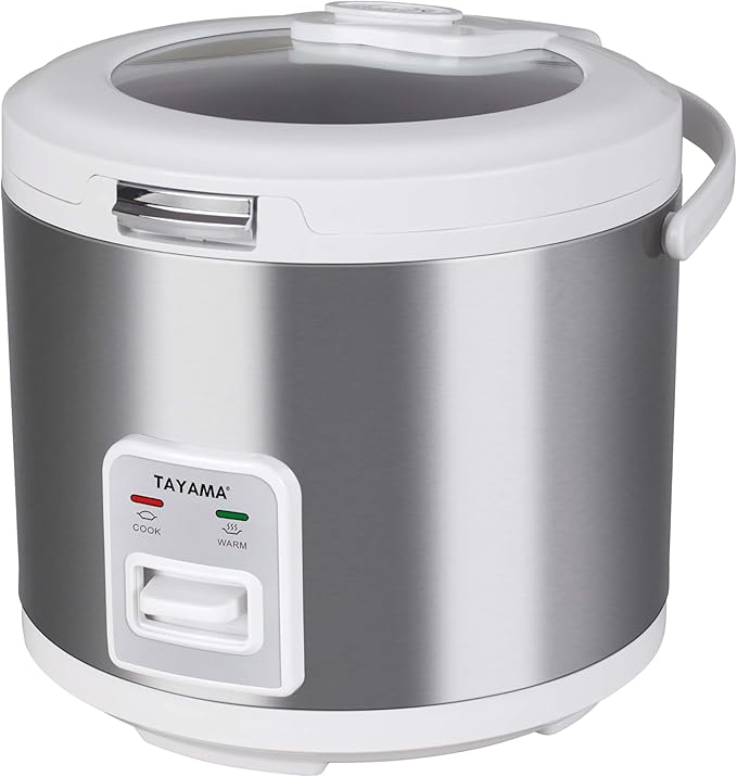 TAYAMA 10-Cup Automatic Rice Cooker & Warmer with Glass Lid