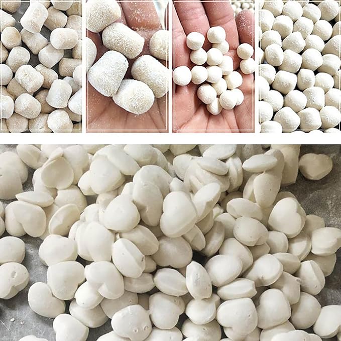 Electric Dough Divider Cutter Machine 1g-300g Small Dough Dividing Lump Spacer Stainless Steel Quantitative Partition Machine Adjustable Speed with 14 Dies for Precise Baking Portioning 110V