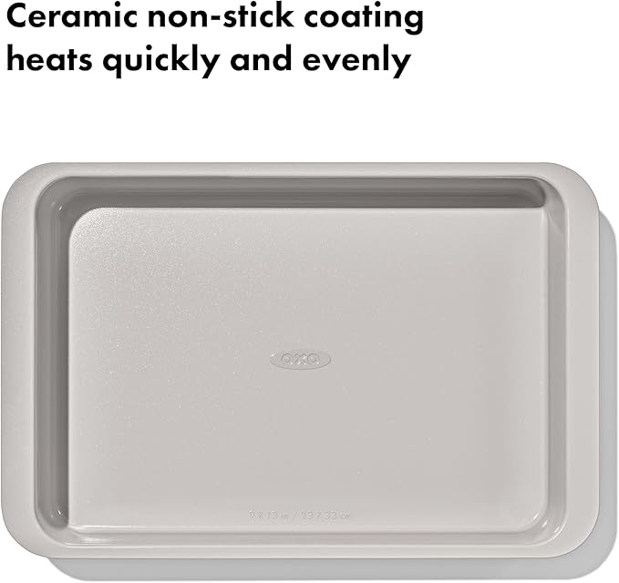 OXO Good Grips Non-Stick Pro Ceramic Coated Metal Bakeware 9” x 13” Cake Pan – Storm Blue
