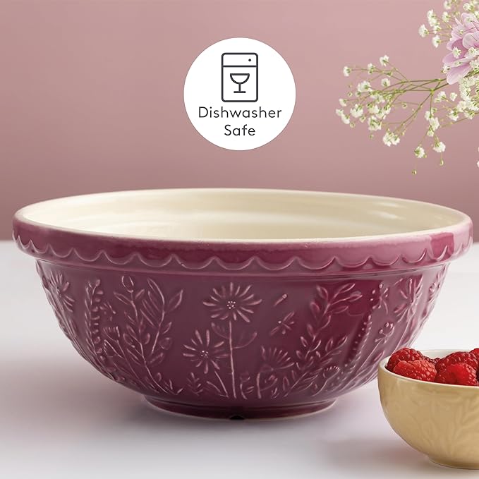 Mason Cash In The Meadow S18 2.85 Qt Stoneware Mixing Bowl | Daisy