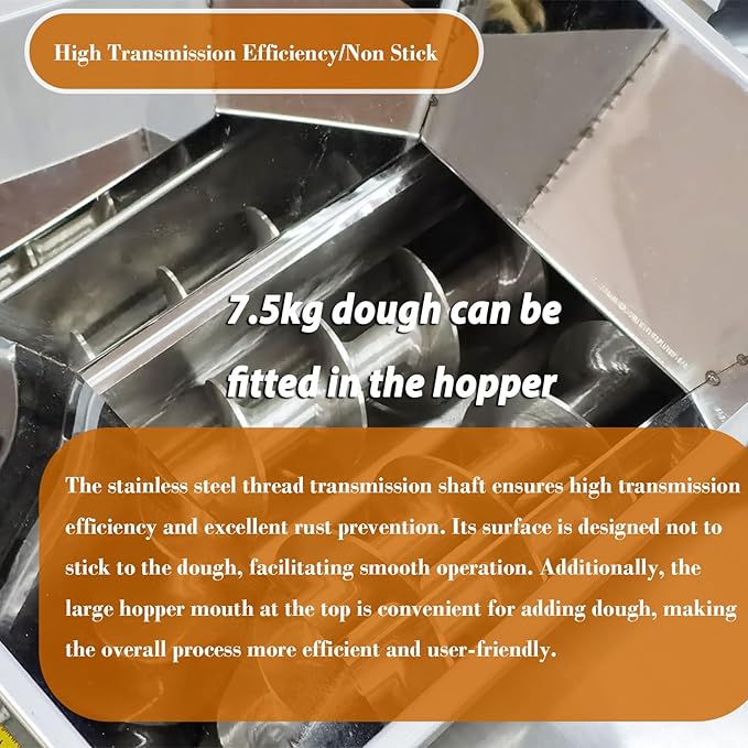 Electric Dough Divider Cutter Machine 1g-300g Small Dough Dividing Lump Spacer Stainless Steel Quantitative Partition Machine Adjustable Speed with 14 Dies for Precise Baking Portioning 110V