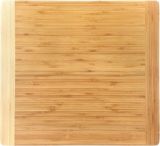 BambooMN Universal Premium Pull Out Cutting Boards - Under Counter Replacement - Designed To Fit Standard Slots - Heavy Duty Kitchen Board with Juice Groove - 20" x 18" x 0.75" - 1 Piece