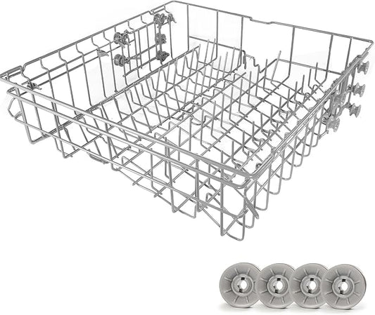 【𝟮𝟬𝟮𝟲 𝙐𝙥𝙜𝙧𝙖𝙙𝙚𝙙】Dishwasher DD82-01385B A/S Assembly-Middle Dishrack (20.5''W*20''D), Center Dishrack (With Dishrack Rollers) - Fit for Samsung Dishwasher Parts DW80R2031/DW80M2020US Series