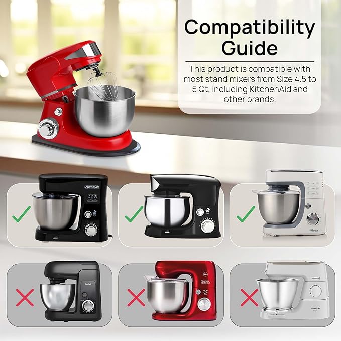 Ibyx Elegant Sliding Tray - Compatible with 4.5 Qt Kitchen Aid Mixer Slider for Counter and Other Heavy Appliances (Black)