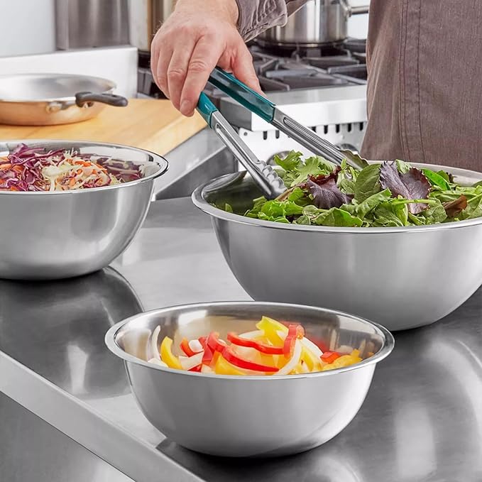 Stainless Steel 1.5 QT Mixing Bowl | Home & Commercial Quality | Flat Bottom | Cooking, Baking, Meal Prep [1PK]