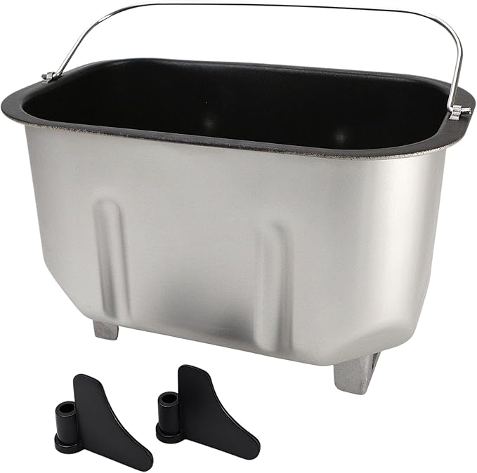 Bread Machine Pan Replacement, Liner Mixing Bread Bucket with Kneading Paddle, Fits for Bread Maker BM1403, Universal Bread Pan Accessories Part