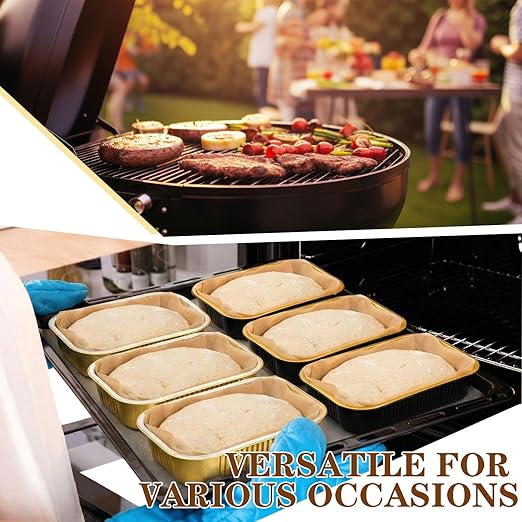 Baderke 20 Set 9x13 Heavy Duty Aluminum Pans with Lids Double Thick Aluminum Foil Baking Pan Food Container for Heating Cooking Meal Prep Storage Freezer and Takeout (Multicolor)