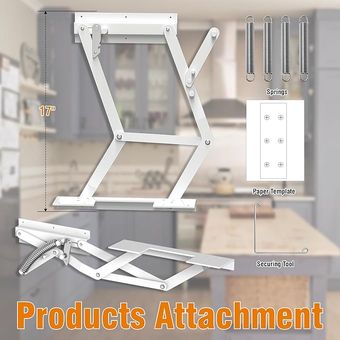 Zipcase Kitchen Appliance Lift，Mixer Lift for Cabinet with Soft-Close Holds Up to 45 lbs, Minimum Applicable Cabinet Size 20"H * 13"W*15"D