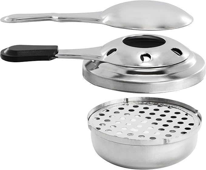 MegaChef Enameled Cast Iron Fondue Pot Set with 6 Serving Forks – Perfect for Chocolate, Cheese, and Snack Fondue, Vibrant Green Cookware