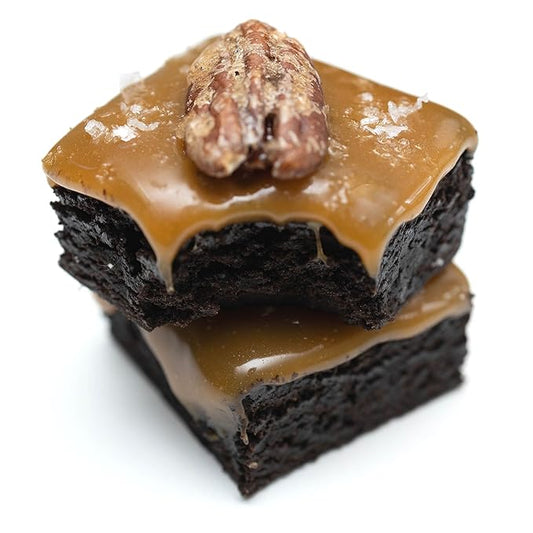 Crumble Crate - Salted Caramel Turtle Brownies DIY Baking Set/Kit. All pre-measured ingredients and essential baking tools, Gift Idea, Baking Gift Sets
