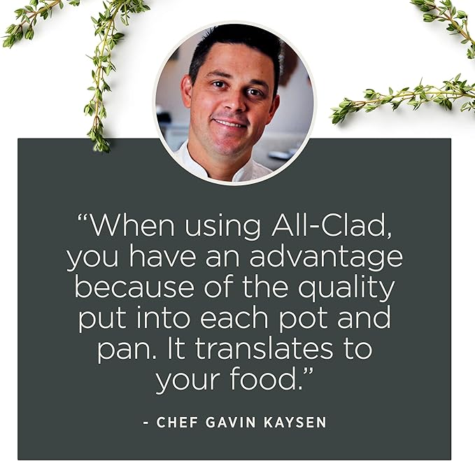 All-Clad Essentials Hard Anodized Nonstick Fry & Sauce Pan Set 8.5 Inch , 2.5 Quart Oven Broiler Safe 500F Pots and Pans, Cookware Black