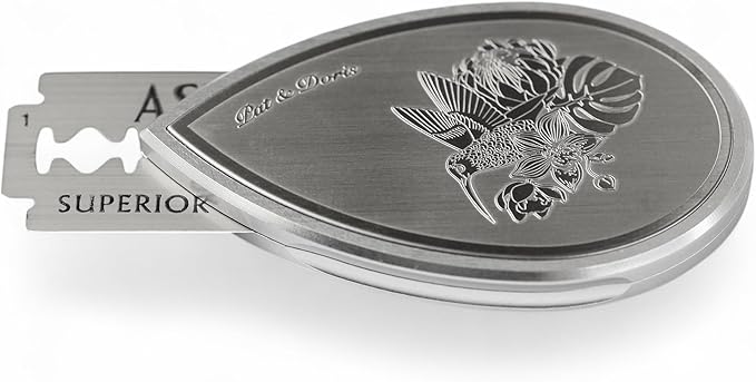 pat & doris Sourdough Bread Lame Dough Scoring Tool – CNC Aluminum Alloy Handle, Stainless Etched Side Plates, Magnetic Blade Storage