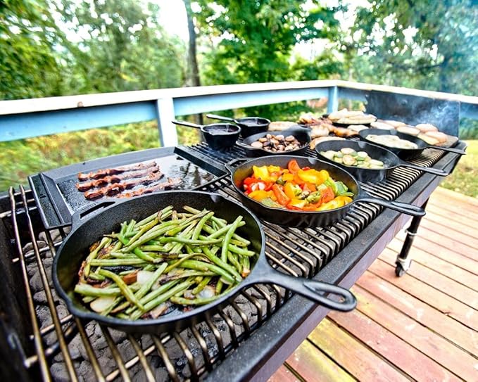 Lodge Seasoned Cast Iron Skillet - Quality Frying Pan for the Stove, Oven, Grill & Campfire - Includes Silicone Hot Handle Holder - Non-Toxic, Nonstick & Long-Lasting - 12 Inches