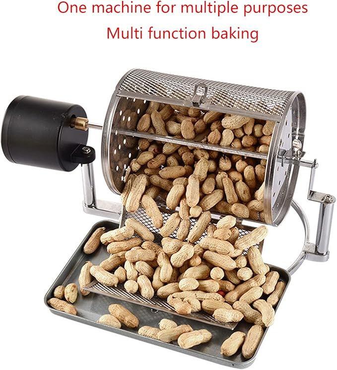 Electric Coffee Roasting Machine Grains Nut-Roaster Baking Machine Stainless Steel Coffee Roasting Cage (A)