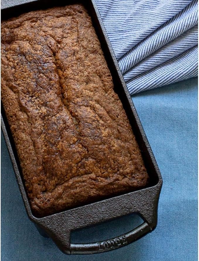 Lodge Cast Iron Loaf Pan 8.5x4.5 Inch,Black,(Pack of 3)