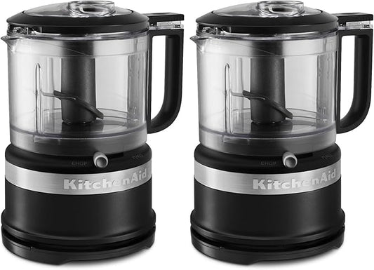 KitchenAid 3.5-Cup Food Chopper, medium, Matte Black (Pack of 2)