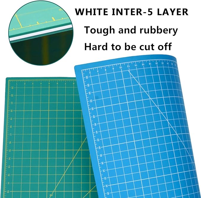 WORKLION 24" x 36" Large Self Healing PVC Cutting Mat, Double Sided, Gridded Rotary Cutting Board for Craft, Fabric, Quilting, Sewing, Scrapbooking - Art Project…