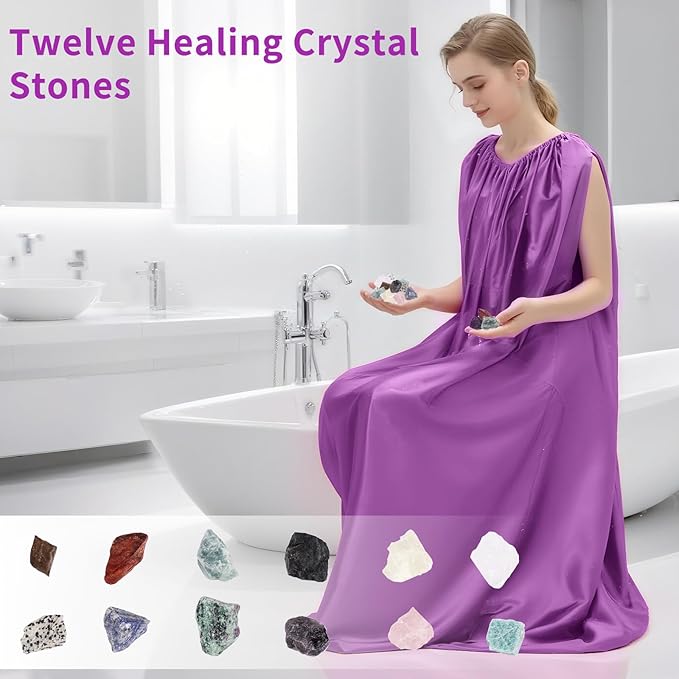 Yofuly Yoni Steamer for Women, Wooden V Steam at Home Kit with Gown, Cushion and Healing Crystal, Wood Steaming Seat for Feminine Odor, PH Balance, Postpartum Care and Cleansing