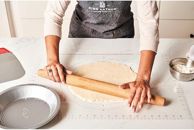 King Arthur Baking Company Rolling Mat, Non-Slip Non-Stick Silicone Baking Mat, For Kneading, Rolling, And Measuring Dough
