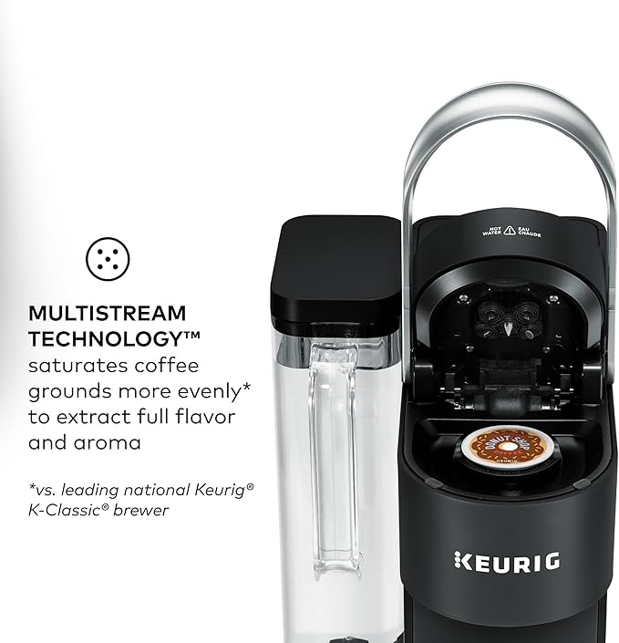 Keurig K-Supreme SMART Coffee Maker, MultiStream Technology, Brews 6-12oz Cup Sizes, Black