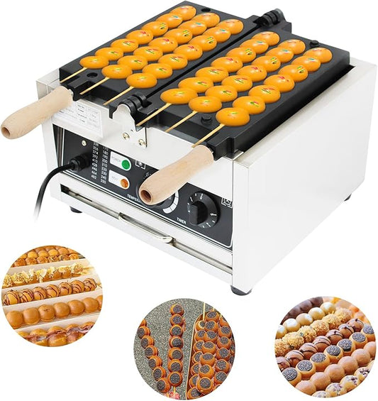 Commercial Bubble Waffle Maker, 1500W Electric Waffle Bites Ball Machine, Mini Nonstick Pancakes Muffins Baking Machine, Popular Snack Equipment For Bakeries, Restaurants