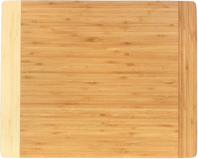 BambooMN Universal Premium Pull Out Cutting Boards - Under Counter Replacement - Designed To Fit Standard Slots - Heavy Duty Kitchen Board with Juice Groove - 20" x 16" x 0.75" - 2 Pieces