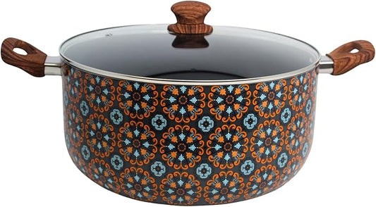 IMUSA 10Qt Talavera Dutch Oven w/Blk