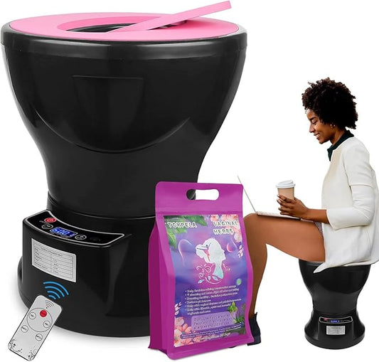 Yoni Steam Pot, Yoni Steam Kit, V Steam at Home Kit with 20 Bags Yoni Herbs, Yoni Seat for Women V Cleaning, Ph Balance, Postpartum Care and more