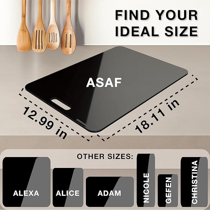 Smoovee - Sliding Surface - Asaf White 12.99 x 18.11 inch, Appliance Rolling Tray for Kitchen Appliances – 360° Wheels, Stainless Steel Hubs, Easy‑Clean Durable Tray