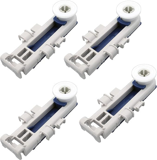 4Pc Dishwasher Upper Dishrack Roller Wheel Assembly Replaces W11157085 W10671907 W11092420 WPW10671907 For Whirlpool Dishwasher