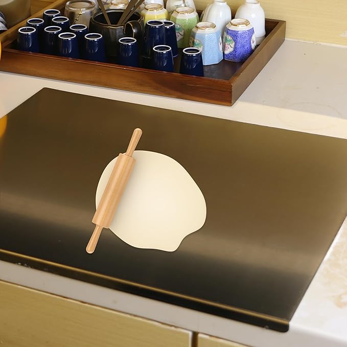 Cutting Board for Kitchen, Food Grade Stainless Steel Cutting Board with Lip, Metal Chopping Board for Meat, Fruits, Vegetables, Bread, and Baking (60 x 40cm/23.6.7 x 15.7 in)