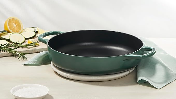 Le Creuset Signature Cast Iron Everyday Pan, 11", Licorice