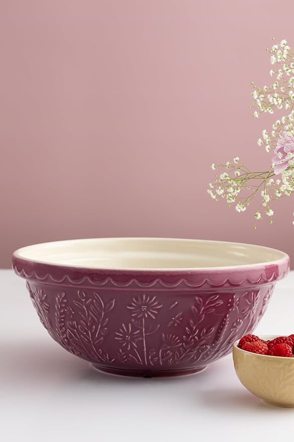 Mason Cash In The Meadow S18 2.85 Qt Stoneware Mixing Bowl | Daisy