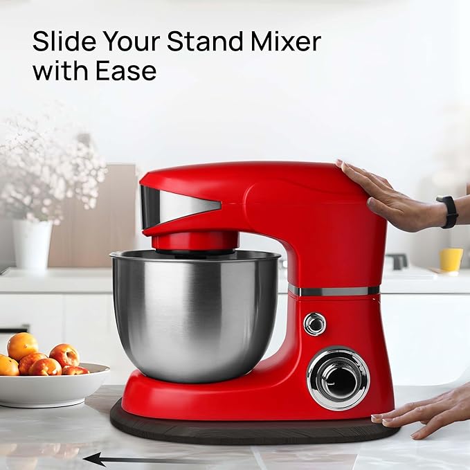 Ibyx Elegant Sliding Tray - Compatible with 5.5 Qt Kitchen Aid Mixer Slider for Counter and Other Heavy Appliances (Black)