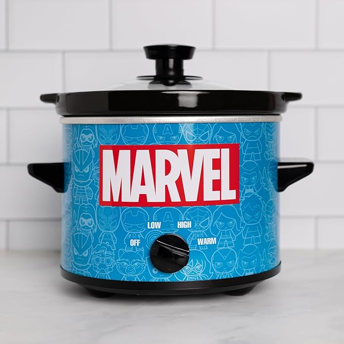 Uncanny Brands Marvel Eat the Universe Go-Go 2qt Slow Cooker - Cook With Marvel Characters