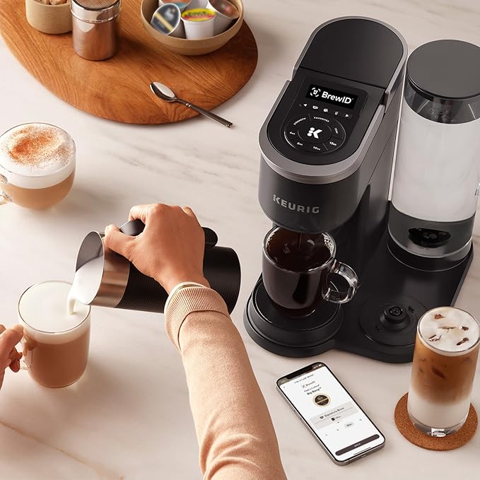 Keurig K-Cafe Essentials Single Serve K-Cup Pod Coffee Maker, Black