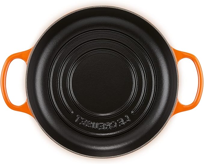 Le Creuset Enameled Cast Iron Signature Round Bread Oven, 9.5 inch, Flame